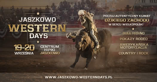 Jaszkowo Western Days 2026 – Pokazy Rodeo, Bull Riding i Miasteczko Westernowe