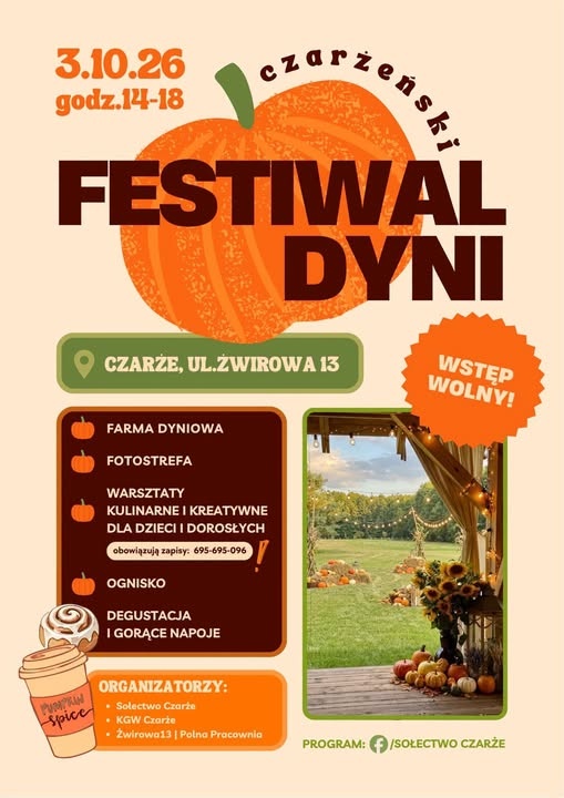 Czarżeński Festiwal Dyni – Pierwsza Dyniowa Farma w okolicy