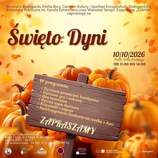 Rodzinne Święto Dyni w Białogardzie – Jesienna zabawa w Parku Orła Białego