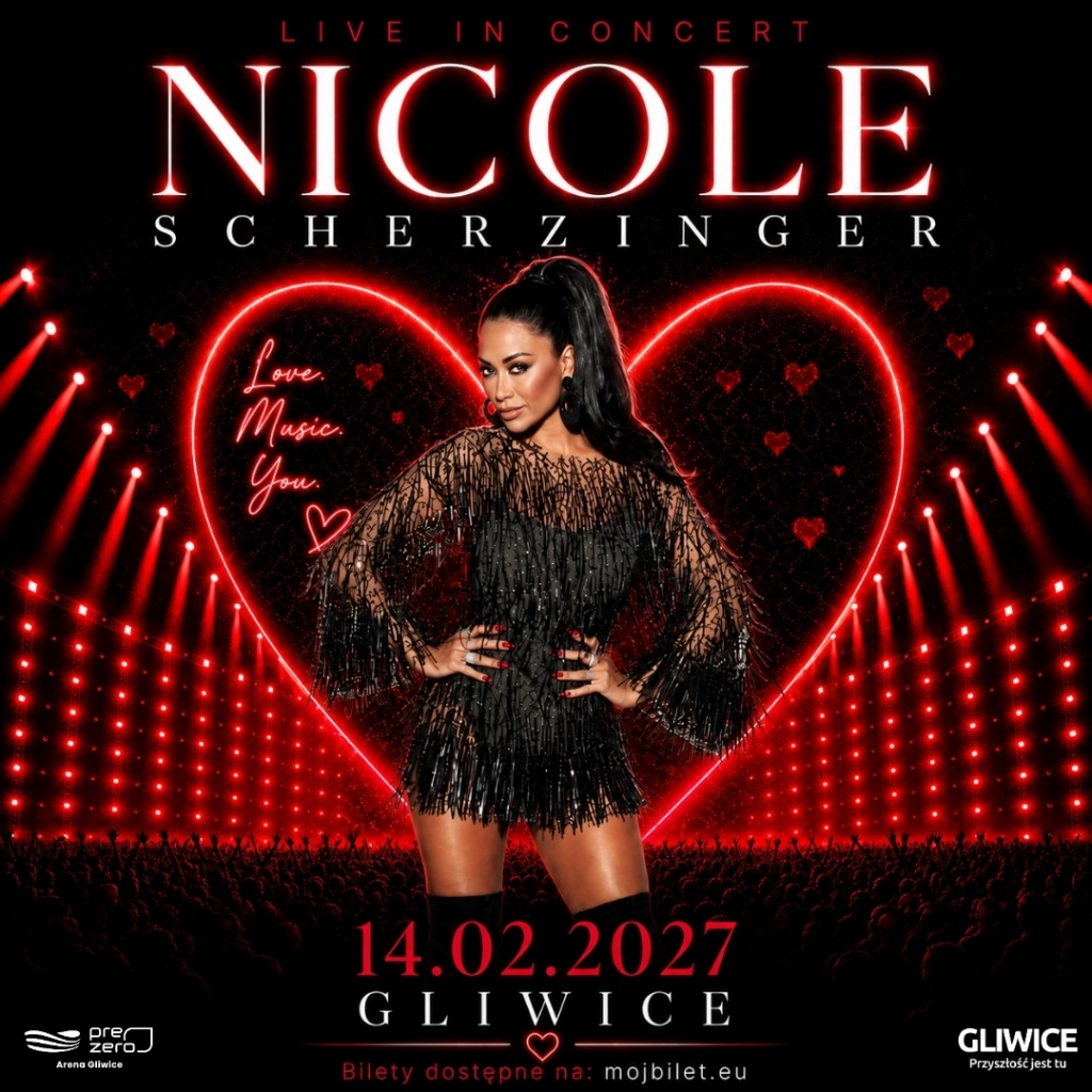 Nicole Scherzinger Live w PreZero Arena Gliwice – Walentynkowy Koncert